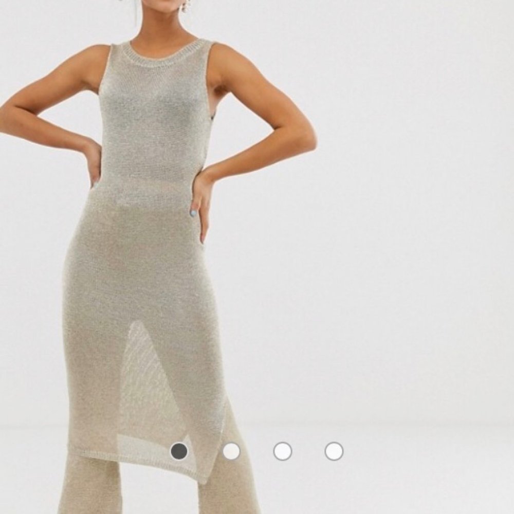 **sold** #ASOS #NWT Two-Piece Set Metallic Knit